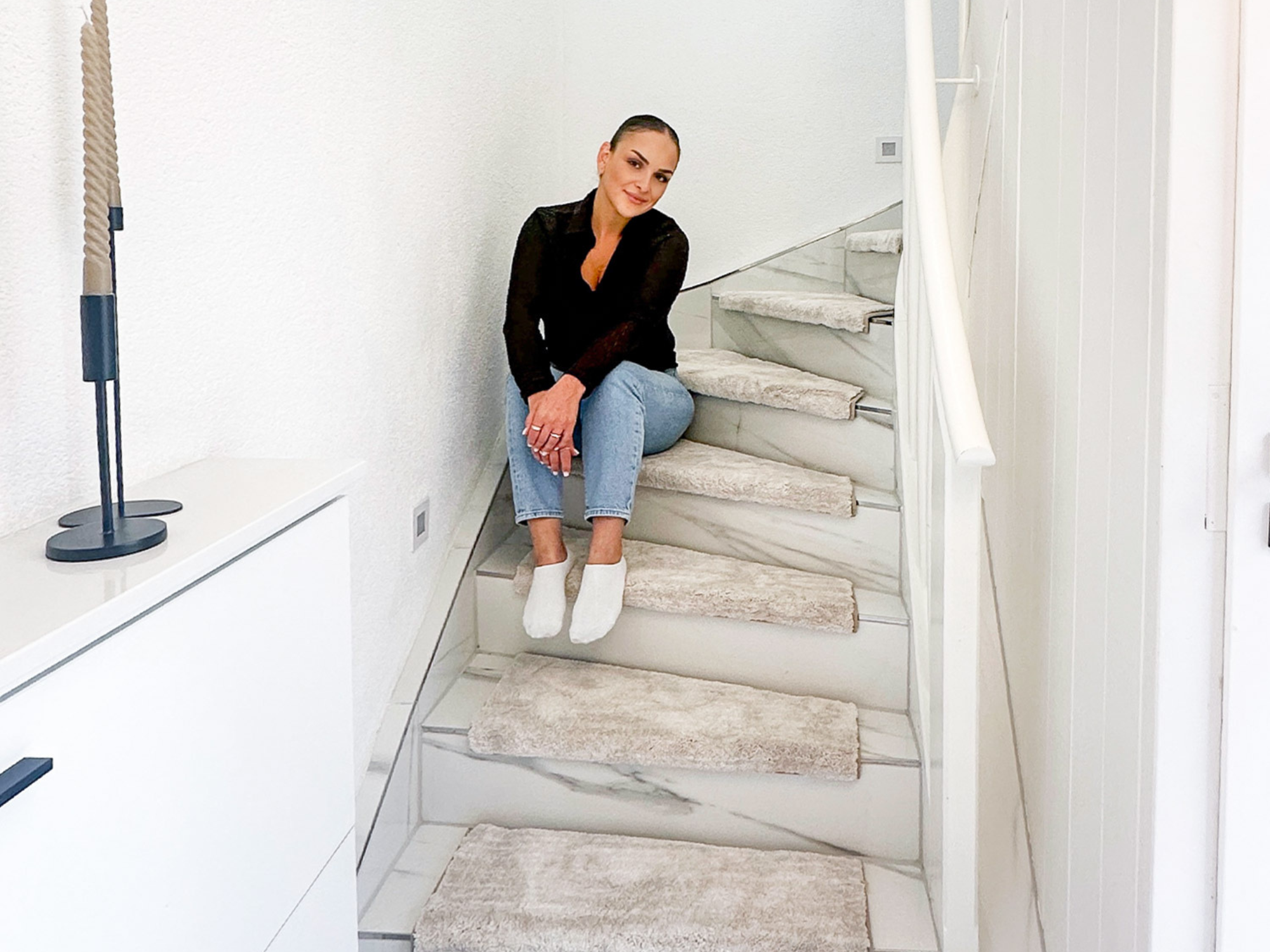 Nurtens Stufenmatten für eine Wendeltreppe