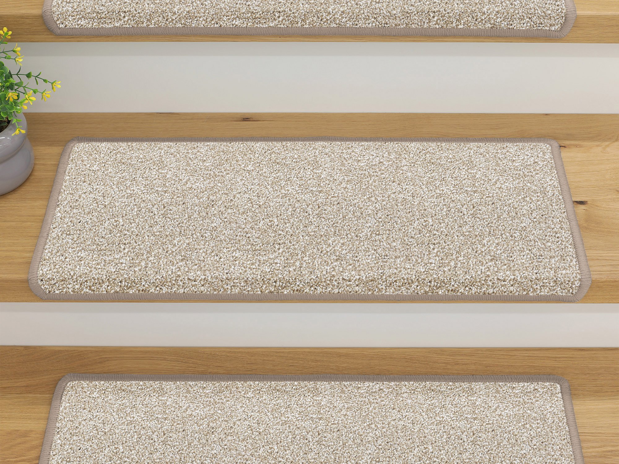 Ruxedo-Lenny-Kurzflor-Stufenmatte-Kettel-beige-STBC_stufe-kettel