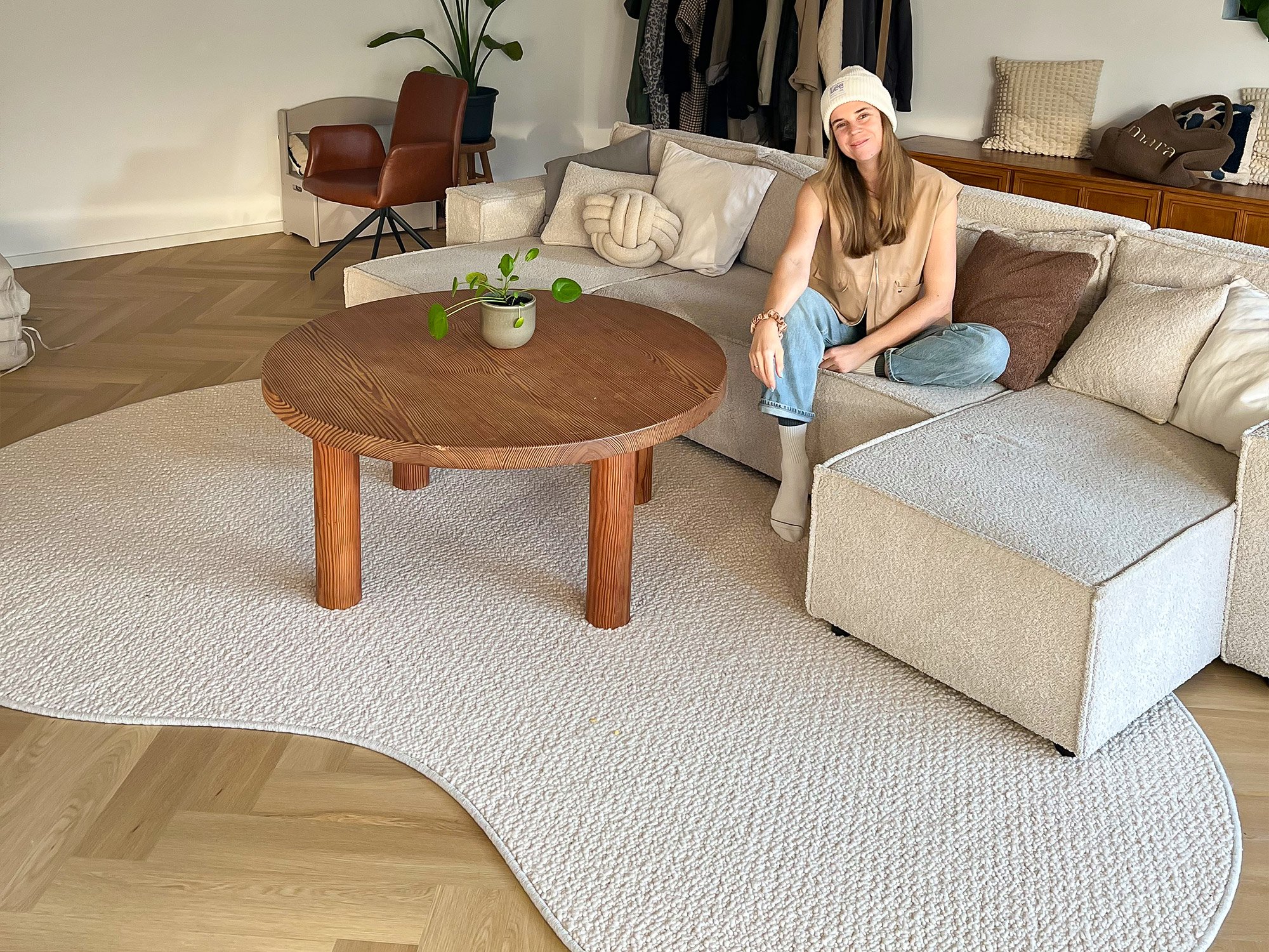 Sophias Wollteppiche im Wohnzimmer