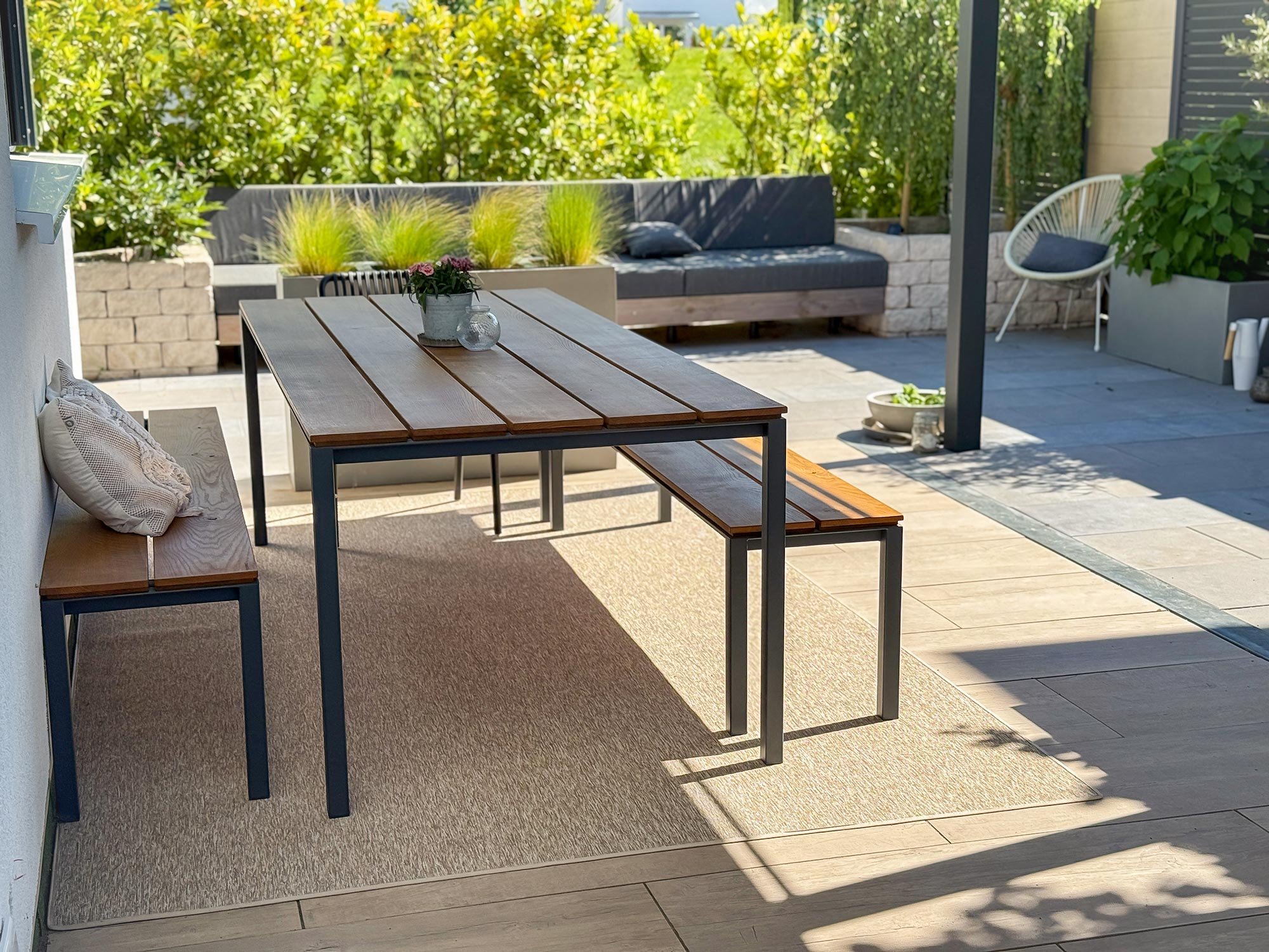 Saskias Rückzugsort auf der Terrasse